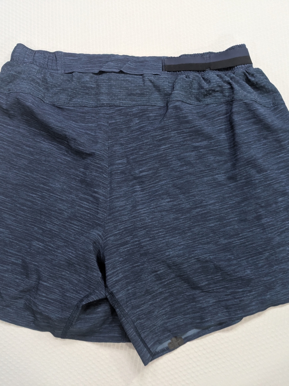 Lululemon Shorts Mens Large Blue Heather Surge 6" Running Training Gym M7AB2S - Picture 3 of 6